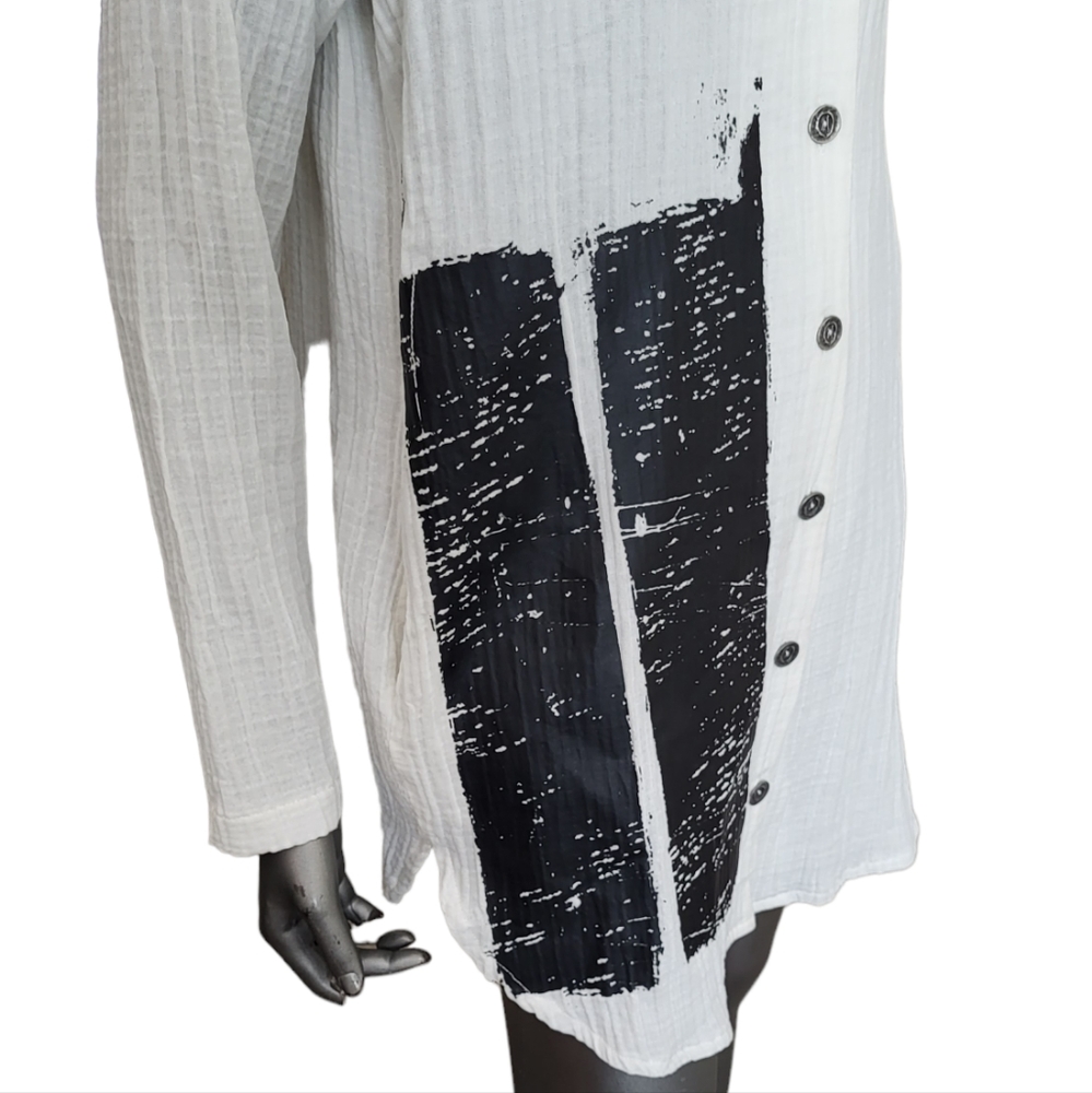 Luukaa Lightweight Button Down Jacket/Top - image 2